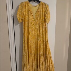 Karlie yellow snake dress, size small, lightly worn